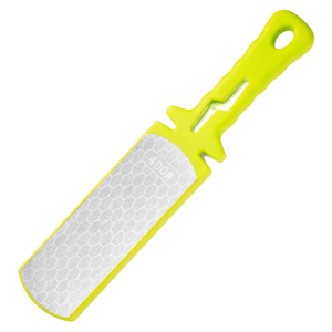 Diamond Sharpening Stone,400/1000 Grit Handheld Double-Sided Diamond Sharpener 5 in 1 Honeycomb Surface Knife Sharpener Plate Whetstone with Ceramic & Tungsten Steel Scissor Slot,Green