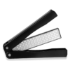 Diamond Knife sharpener #400/600 Pocket Sharpening Stone Double Sides Folding Portable Black - 1pcs